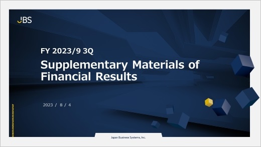FY 2023/9 3Q Supplementary Materials of Financial Results