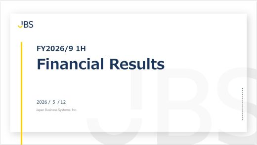 FY2026/9 1H Financial Results