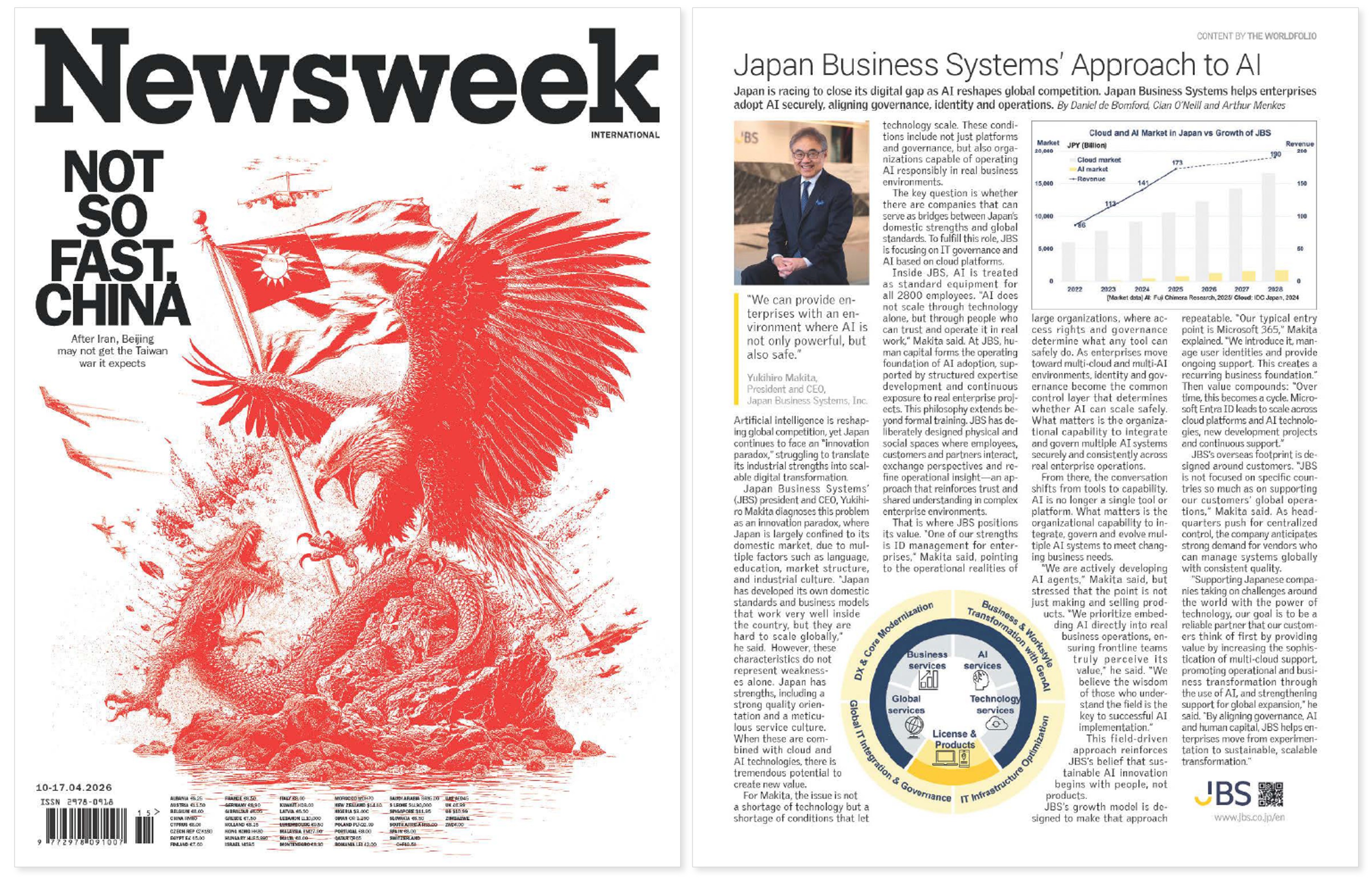 JBSの人的資本経営とAI時代に向けて──「The WORLDFOLIO」にて、代表取締役社長 牧田のインタビュー記事公開